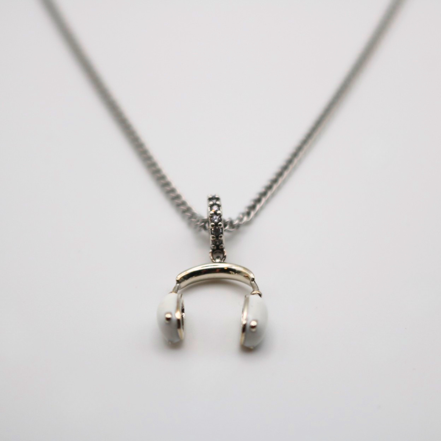 Beat Drop Silver Necklace
