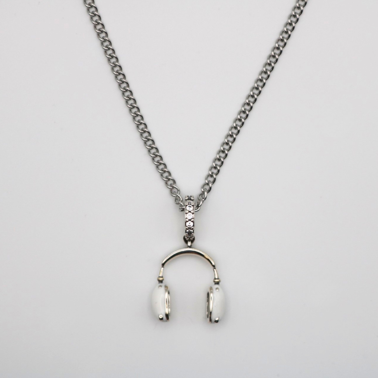 Beat Drop Silver Necklace